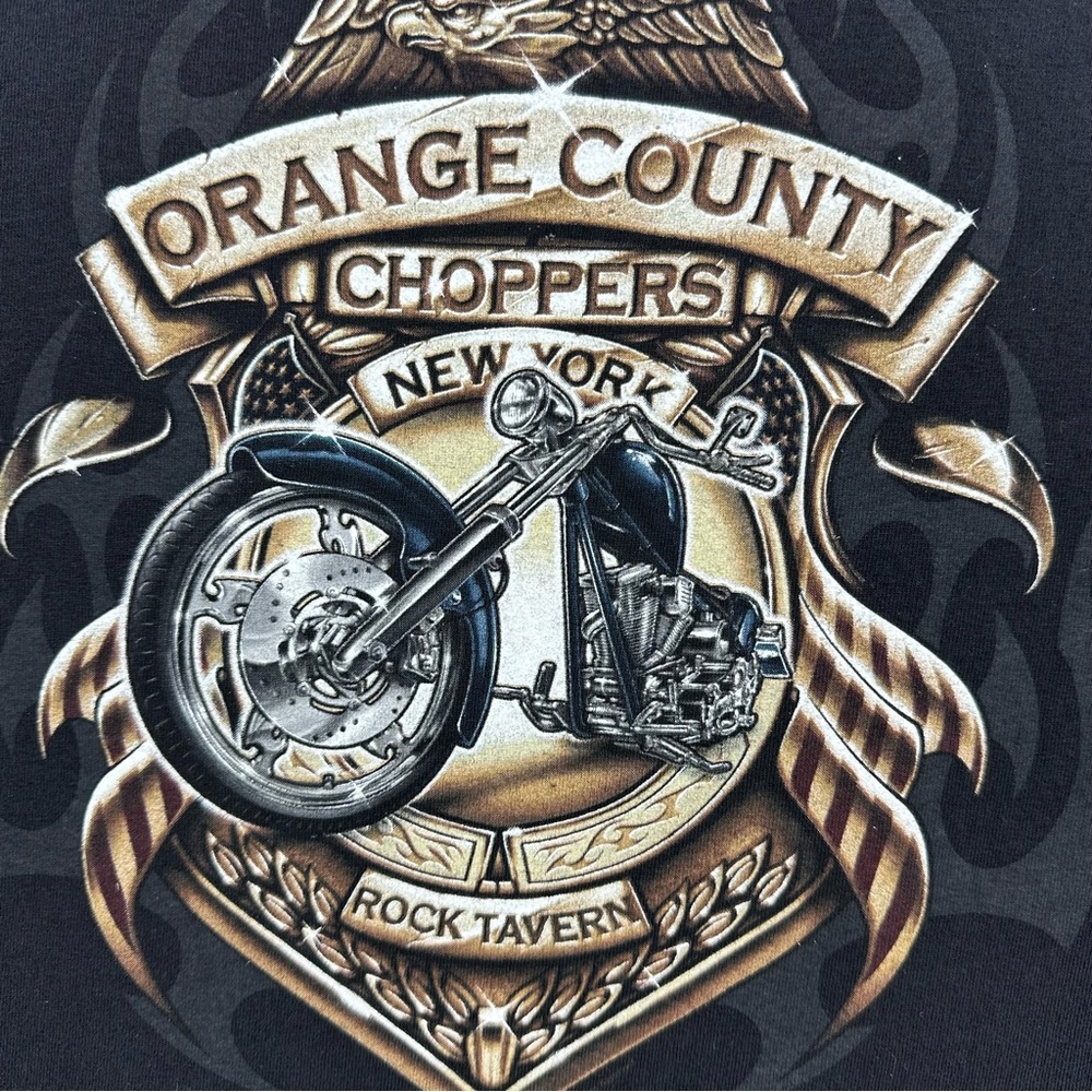 Vintage Orange County Choppers T Shirt 2XL‎ Tennessee River Rock Tavern NY Biker